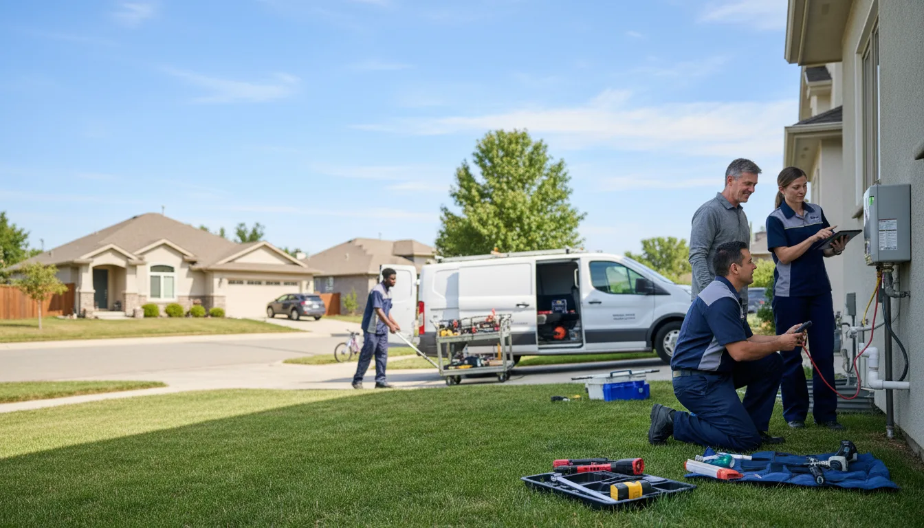 Tankless water heater service in Manchester, IA